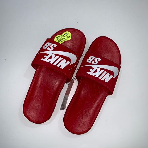 nike sb sandals red